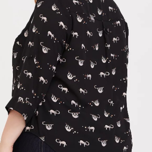 HARPER GEORGETTE PULLOVER 3/4 SLEEVE BLOUSE, size 5 - Picture 2 of 15